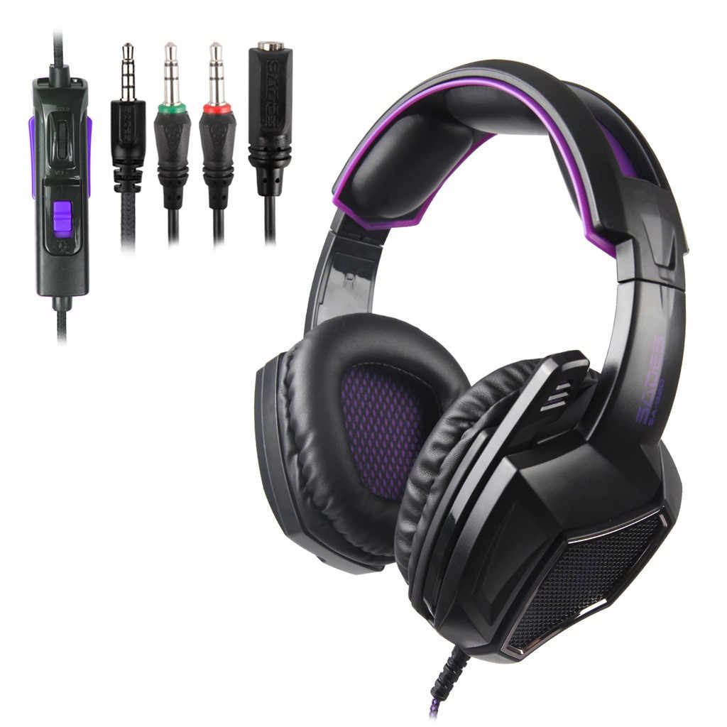 Sades SA-920 Multi-platform Stereo Gaming Headset - Purple - Jopanda Market