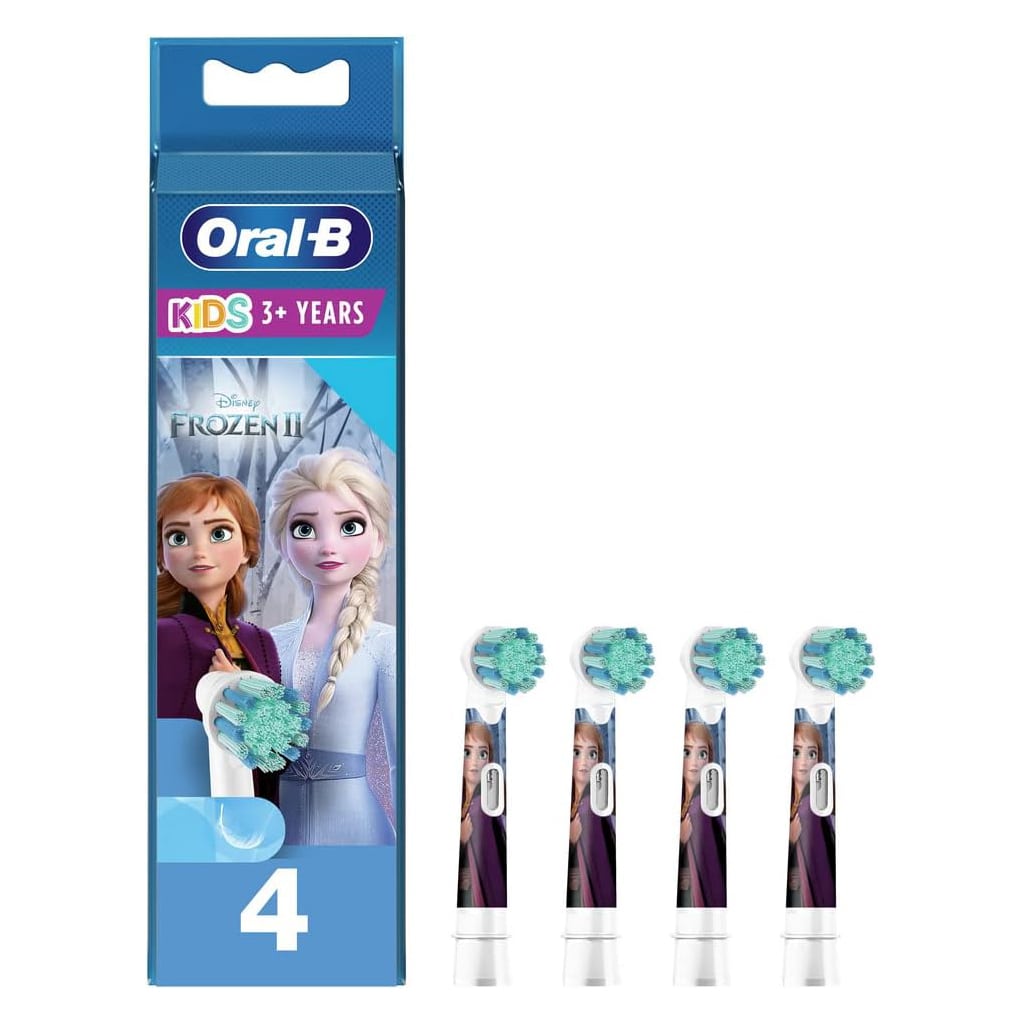 Oral-B Kids Frozen 2 Electric Toothbrush Heads – 4 Pack Electric Toothbrush  |  Replacement Heads  |